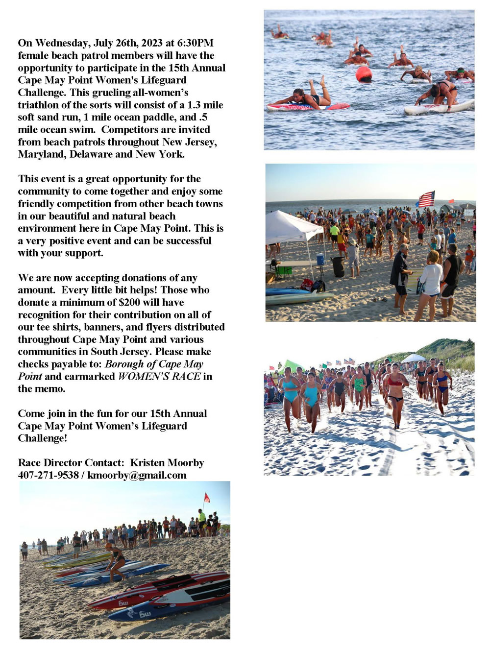 Cape May Point Lifeguard Race